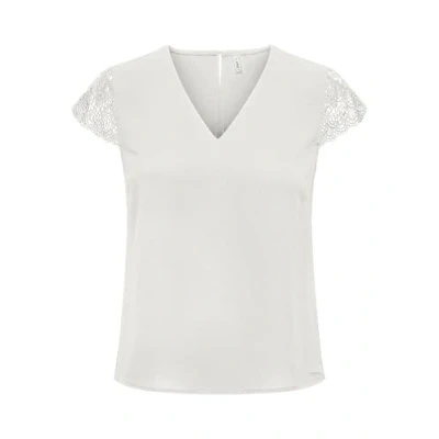 Abbildung von ONLY Kurzarmshirt &quot;ONLELVA FR S/S LACE V NECK TOP CS PTM&quot;