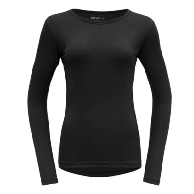 Abbildung von Devold of Norway Jakta Merino 200 LS Shirt W Damen (Schwarz XL) Skiunterwäsche