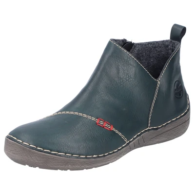 Abbildung von Rieker Ankle Boot, Damen, Größe: 38, Grün Schuhe