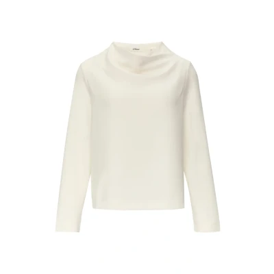 Abbildung von s.Oliver Black Label Kapuzenpullover, Damen, Größe: 34, Ecru