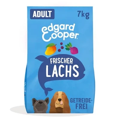 Abbildung von Edgard &amp; Cooper Hundefutter, Trockenfutter für Hunde, (Lachs, 12kg), Hundefutter trocken getreidefrei ohne Zucker, natürliche Zutaten und frisches Lachs, voller essentieller Aminosäuren