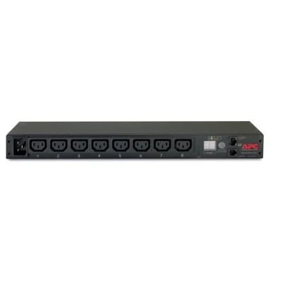 Abbildung von APC AP7821B, Messgerät, 0U/1U, Horizontal/Vertical, Schwarz, 8 AC Ausgänge, C13 Koppler