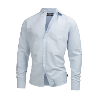 Abbildung von Indicode Jeans Langarm Kepner Hemd, Herren, Größe: Small, Sky way