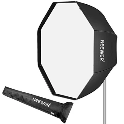 Abbildung von Neewer 95 cm achteckige Softbox mit Tragetasche, kompatibel Speedlite, Studioblitz, tragbarer Regenschirm, für Fotostudio, Porträt, Produktfotografie
