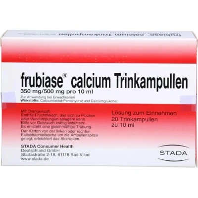 Abbildung von FRUBIASE CALCIUM T Trinkampullen 20 St