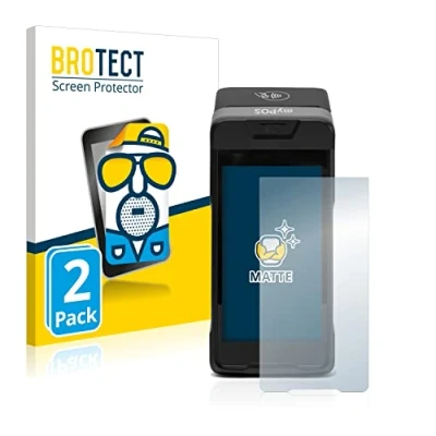 Abbildung von BROTECT Entspiegelungs Schutzfolie für myPOS Carbon (2 Stück) Matte Displayschutz Folie, Anti Reflex, Fingerprint