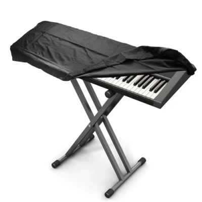 Abbildung von 88 Tastatur Klavierabdeckung, Klaviertastatur Abdeckung, Elektronische Klavier Tastaturabdeckung,Schutzhülle Staubschutz für Klaviertastatur, 135 * 30 13.5 cm, Schwarz