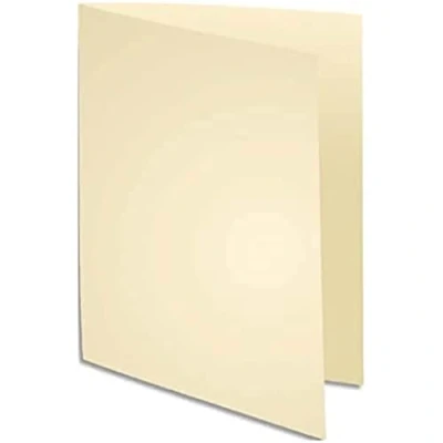 Abbildung von Exacompta 330025E 100er Pack Aktendeckel SUPER in Pastellfarben aus extra starkem Karton für DIN A4 ideal Archivierung 1 elfenbein