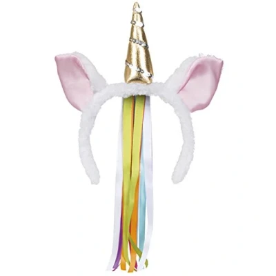 Abbildung von Einhorn Tiara mit Schnüren pro Stück