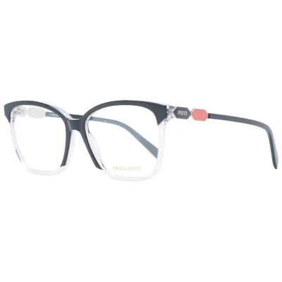 Abbildung von Emilio Pucci Unisex EP5185 Sunglasses, Black/Crystal, 55
