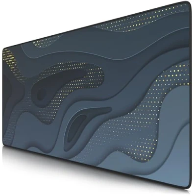 Abbildung von TITANWOLF XXL Speed Gaming Mauspad 900 x 400mm Mousepad Tischunterlage Large Size verbessert Präzision und Geschwindigkeit Abstract Lines #1