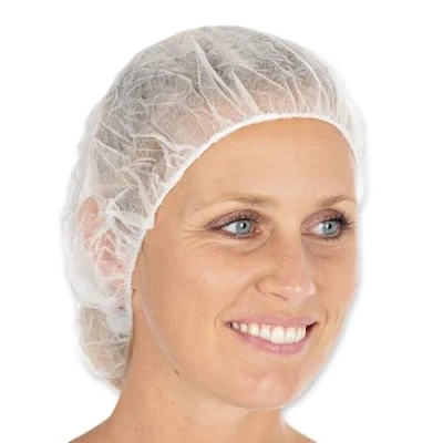 Abbildung von HYGONORM Bettina Baretthaube Light, Beutel, 1 Karton = 10 Packungen 1000 Stück, 53 cm, weiß