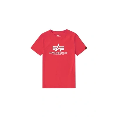 Abbildung von Alpha Industries Tshirt print für Kinder, Größe: 176, Speed red