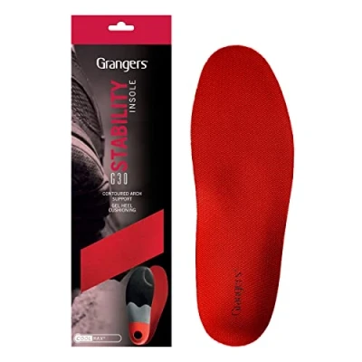 Abbildung von Granger‘s G30 Stabilitäts Performance Innensohle für Herrenschuhe, Größe 43, Rot