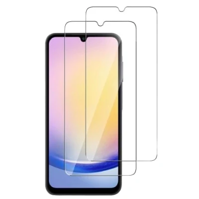 Abbildung von [2 Stück] Schutzglas kompatibel mit Samsung Galaxy A25 Panzerfolie Schutzfolie Verbundglas Displayglas Echt Hart Tempered Glass 9H Härte Glas