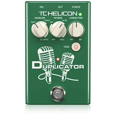 Abbildung von TC Helicon DUPLICATOR Ultra Simple Vocal Effects Stompbox mit Doubling, Reverb und Tonhöhenkorrektur