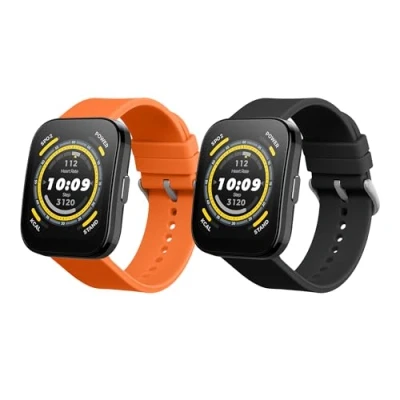 Abbildung von kwmobile 2X Sportarmband kompatibel mit Huami Amazfit Bip 5 Unity/Amazfit / GTR 4 Armband Fitnesstracker Band Set aus TPU Silikon