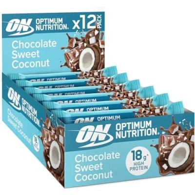 Abbildung von Optimum Nutrition Chocolate Sweet Coconut Protein Riegel, 12 x 59 g