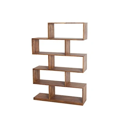 Abbildung von Riess Ambiente Massives Regal MAKASSAR XL 150cm Sheesham Holz Bücherregal Stone Finish Holzregal