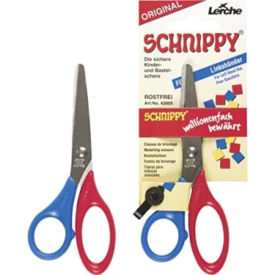 Abbildung von Heyda 204889514 Bastelschere Schnippy 13 cm rund für linkshänder)