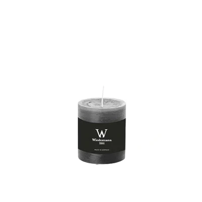 Abbildung von Wiedemann Marble Rustik Kerzen, Stumpenkerzen, Grau 80 x Ø 68 mm