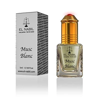 Abbildung von Musc Blanc 5ml Parfum Duft El Nabil Misk Musk Moschus Parfümöl für HERREN &amp; DAMEN