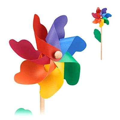 Abbildung von relaxdays Deko Windrad 2er Set