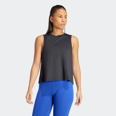 Abbildung von adidas Performance Studio TANK Sport Tshirt, Damen, Größe: XL, Black grey six