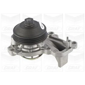 Abbildung von GRAF PA1239 Wasserpumpe mit Dichtung mechanisch Stahlblech 65,8 für Keilrippenriementrieb CITROËN: C3 II, DS3 Schrägheck, III