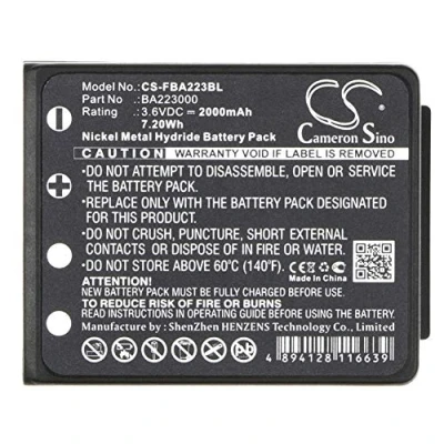 Abbildung von CS FBA223BL Akkus 2000mAh Kompatibel mit [HBC] FBFUB09N, FUB 9NM 6V, FUB9NM, Linus 4, 6, Micron Radiomatic Eco, Keynote, Radiom