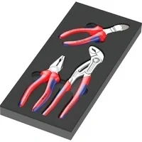 Abbildung von 9780 Schaumstoffeinlage KNIPEX Zangen Set 1, 3‑teilig