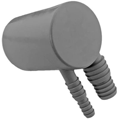 Abbildung von Größe Ø DN50 HT Abflussrohr System Rohr Doppelanschlusswinkel 1x8,1 11,8mm / 1x14,5 20,3mm