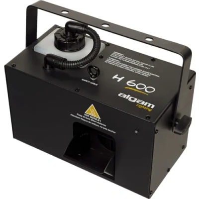 Abbildung von ALGAM LIGHTING H600 Nebelmaschine 600 W DMX Eingang/Ausgang: 3 Punkt XLR 290 x 185 240 mm IP20 Fassungsvermögen 1,2 l