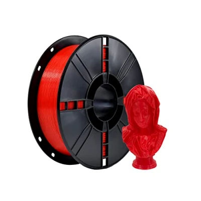 Abbildung von iBOSS PLA Plus (PLA+) 3D Drucker Filament 1,75mm, Maßgenauigkeit +/ 0,02 mm 1 kg Spule (2,2 LBS), Druck für Drucker, Rot