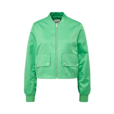 Abbildung von s.Oliver Black Label Bomberjacke, Damen, Größe: 34, Grün