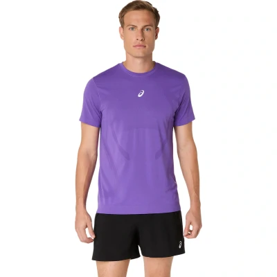 Abbildung von ASICS Road Seamless SS Top für Männer, Lilac Leichtes Lauf und Trainingstop bei warmem Wetter
