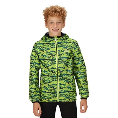 Abbildung von Regatta Lever Wasserdichte und atmungsaktive, Packaway Shell Jacke mit Kapuze Netzfutter