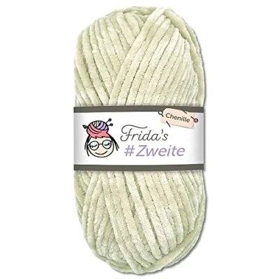 Abbildung von Frida&#039;s #Zweite Wolle 100g Chenille Amigurumi Stricken &amp; Häkeln weich (42 Beige)