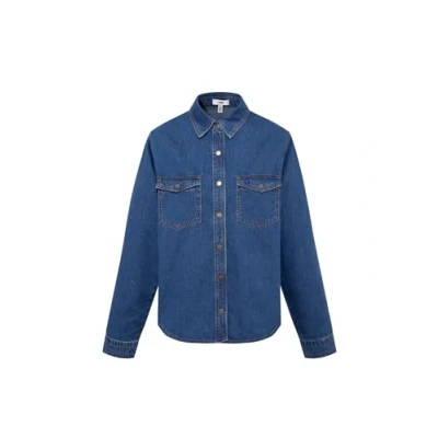 Abbildung von Mavi Hemdbluse, Damen, Größe: Small, Dark indigo