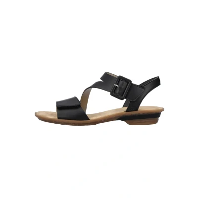 Abbildung von Rieker Sandalette, Sommerschuh, Sandale, Keilabsatz, mit Klett