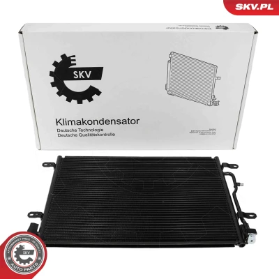 Abbildung von ESEN SKV 86SKV063 Klimakondensator ohne Trockner Aluminium 611mm AUDI: A4 B6 Avant, A6 C5 Limousine