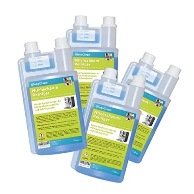 Abbildung von GlobaClean Milchschaum Reiniger Milchsystem für Kaffeevollautomaten und Kaffee Maschinen Flüssig Milchaufschäumer (4x 1 Liter)