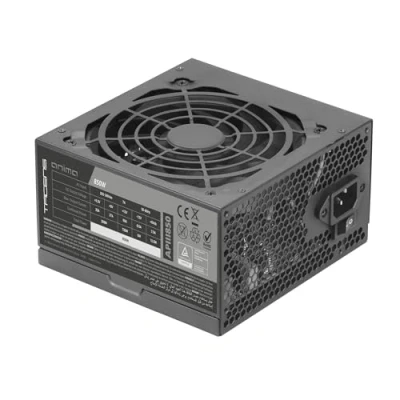 Abbildung von Tacens Anima APIII850, PC Netzteil ATX 850W, SMD und DC Technologien, 85% Effizienz 12V, Ultrasilent 12cm Lüfter, Extralange Flachkabel, Schwarz