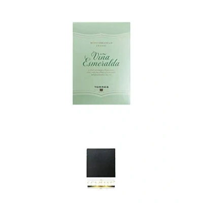 Abbildung von Torres Miguel Spanien VINA ESMERALDA WEISS Wein 3,0 Liter BAG + Schiefer Glasuntersetzer eckig ca. 9,5 cm Durchmesser