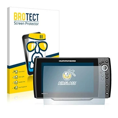 Abbildung von BROTECT Schutzglas für Humminbird Helix 10 Schutzfolie Panzer Folie Glas [Extrem Kratzfest 9H, Anti Fingerprint, Ultra Transparent]