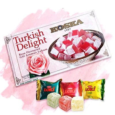Abbildung von KOSKA Türkischer Honig Lokum Turkish Delight / Rose Gül + 3 Loki GRATIS dazu