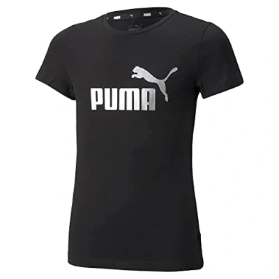 Abbildung von PUMA T Shirt Mädchen ESS+ Mallic Logo Tee, Rundhals