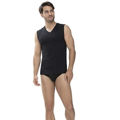 Abbildung von mey Unterhemd/shirt, Herren, Größe: Medium, Schwarz