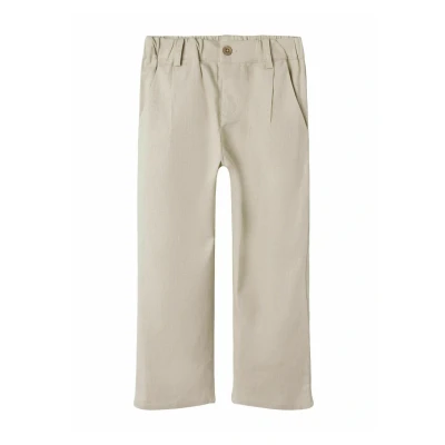 Abbildung von Lil&#039; Atelier Regular FIT Stoffhose für Kinder, Größe: 110, Irish cream
