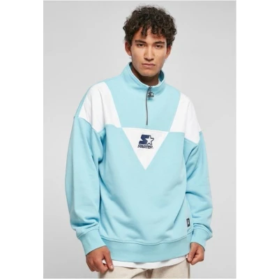 Abbildung von Starter Triangle Troyer Sweatshirt, Herren, Größe: Small, Balticblue white